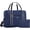 Blue, variant on BAGSMART Foldable Travel Duffel Bag for Airline 18x14x8, Foldable Weekend Overnight Bag Tote Carry on Luggage, Unisex, Pink