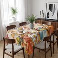 thumbnail image 6 of Orange Thanksgiving Fall Table Cloth Waterproof Tablecloths, Orange Blue Pumpkins Botanical Rustic Tablecloth Dining Table Cover for Kitchen Party Tabletop Outdoor, Rectangle Tablecloth 60x102 Inch, 6 of 9