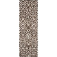 thumbnail image 2 of SAFAVIEH Chelsea Jackalyn Damask Wool Area Rug, Brown/Grey, 4' x 4' Round, 2 of 7