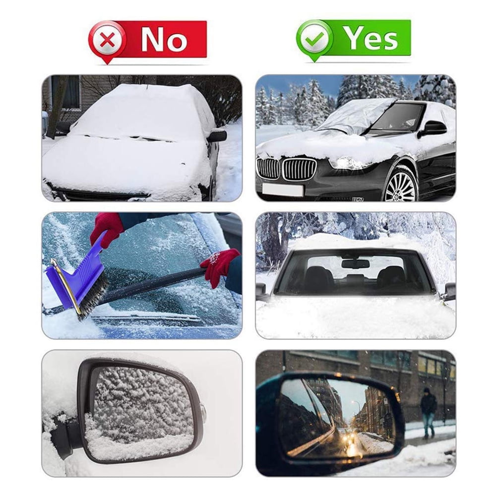 Car Windshield Snow Cover, Snow, Ice, Frost, UV Full Protection, Large &  Shade Waterproof Sun Protection All Cars, Trucks, SUV 