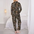 thumbnail image 6 of Wukai Mushroom Garnish Print Women's Pajama Set - Soft Long Sleeve Sleepwear for Comfort and Style-XX-Large, 6 of 9