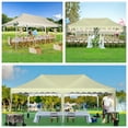 thumbnail image 6 of HOTEEL 10'x20' Pop Up Canopy Tent,Outdoor Canopy with Wheeled Bag,for Parties,Wedding,Backyard,Camping,Khaki, 6 of 8