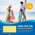 thumbnail image 5 of Kaufman - Toallas De Playa De Colores Brillantes | Toalla De Playa Grande De Gran Tamaño 100% Algodón | Toallas De Rayas Cabana Para Playa/Piscina/Jacuzzi | Juego De Toallas De Playa De Terciopelo Lig, 5 of 5