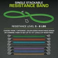 thumbnail image 3 of ProsourceFit Single Stackable Resistance Bands with Door Anchor and Exercise Guide, 5-8 lb, 3 of 8