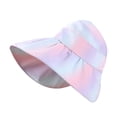 thumbnail image 2 of Lroveb Sun Visors for Women Outdoor Rainbow Colored Large Brimmed Hat Face Shielding Empty Top Baseball Cap, 2 of 4