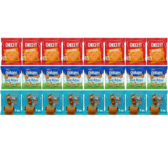 Kellogg's Cracker Variety Pack Cheez-It Bug Bites Scooby Doo 24 Count, Bundled By Shoppyway