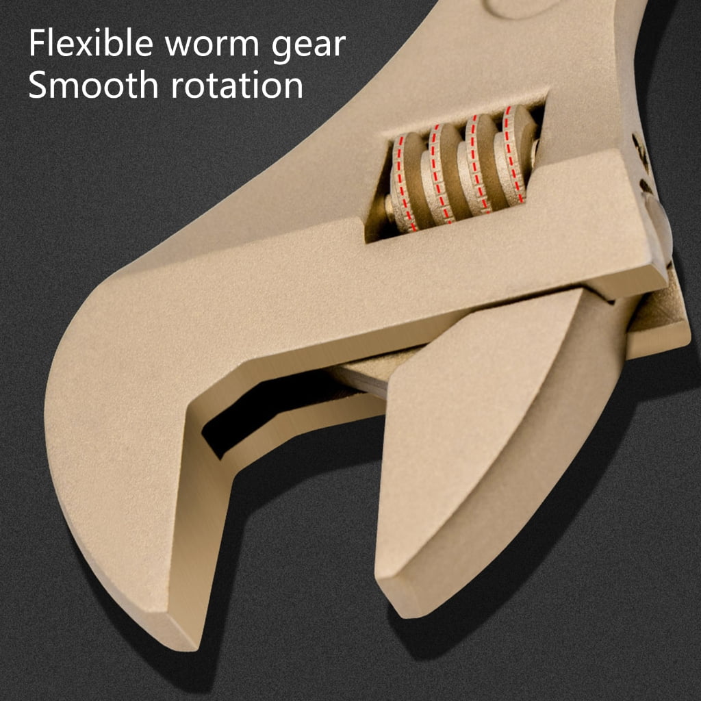 Aluminum Bronze NonSparking Adjustable Wrench for Hazardous Environment