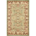 thumbnail image 1 of Unique Loom Voyage Tapis Design Complexe 3' 3 x 5' 3 Rectangle Vert Clair/ivoire, 1 of 1