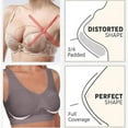 thumbnail image 5 of Loopsun Womens Bra Plus Size, Sports Bras for Women, Women Seamless Printing Sports Wirefree Yoga Bra with Removable Pads Gray XXXXL, 5 of 5