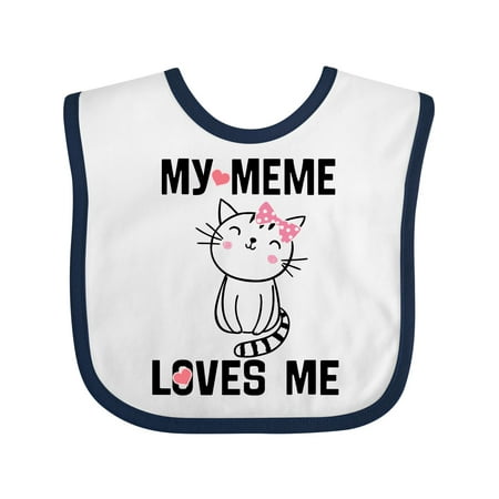 

Inktastic My Meme Loves Me Girls Girls Baby Bib