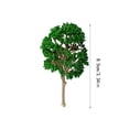thumbnail image 3 of Kearding 10 piezas, modelo de árbol, mano de obra, paisaje de riel, artesanía, apariencia bonita, árboles de plástico, miniatura Artificial Decoración del hogar 8.5 cm, 3 of 6
