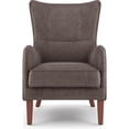 thumbnail image 3 of Pemberly Row Modern / Contemporary Wingback Chair Espresso Brown, 3 of 6