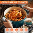 thumbnail image 5 of LIFERUN Nonstick Enameled Cast Iron Cookware Set, 7Pcs Pots and Pans, Gas/Induction Dutch Oven Set, Green, 5 of 11