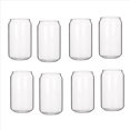 thumbnail image 1 of Paquete de 8 Latas En Forma de Vidrio Moda Agua Leche Jugo de Jugo Simple Vaso de Cerveza Vaso Batido de Postre de Cola, 400ML, 1 of 5