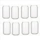 thumbnail image 1 of Paquete de 8 Latas En Forma de Vidrio Moda Agua Leche Jugo de Jugo Simple Vaso de Cerveza Vaso Batido de Postre de Cola, 400ML, 1 of 5