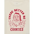 thumbnail image 2 of Holiday Time Christmas Toddler Graphic Tee with Long Sleeves, Sizes 12M-5T, 2 of 3