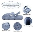 thumbnail image 2 of Kids Garden Clogs Boys Girls Slides Slippers Lightweight Slip On Pool Beach Sandals Comfortable Water Shoes, 2 of 7