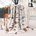 thumbnail image 3 of Fall Mushrooms Leaves Pattern Blanket,Comfortable Soft Lamb Wool Throw Blanket,All Season,Warm Lightweight Blankets for Sofa Bed Couch Living Room Chair,50"x60", 3 of 4