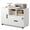 White, variant on GALAXHERO Lateral File Cabinet with Lock, Rolling Wood Cabinet for Home Office, Printer Stand with Shelf, Fit Legal/A4 Size, Rustic Brown