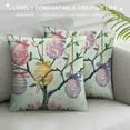 thumbnail image 3 of Shiartex Easter Pillow Covers  Happy Easter Decor Throw Pillow Covers Easter Bunnies Chicks Eggs Cushion Cases Decoration for Holiday Farmhouse Wedding Home Sofa Couch，Multi-Size, 3 of 5
