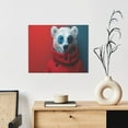 thumbnail image 6 of Kdxio Stylish Polar Bear Sunglasses Pattern Canvas Wall Art for Living Room Wall Decor for Bedroom Bathroom Modern Framed Canvas Art Prints Ready to Hang,Horizontal, 6 of 6