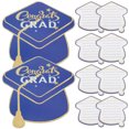 thumbnail image 1 of LOLIPPYY 10Pcs Blank Greeting Card Graduation Design Blue Paper Greeting Cards, 1 of 5