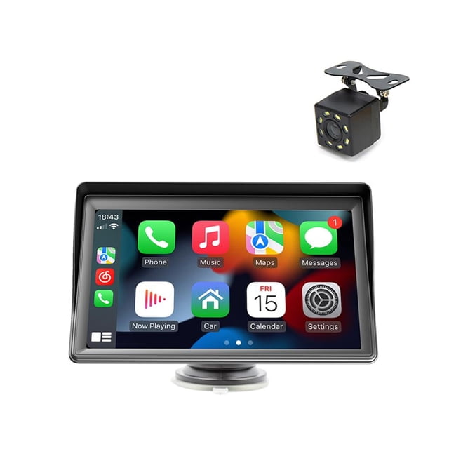 maskred Navigation System For Vehicle Radio With Clear Sound Auxiliary Input Car Radio With Android Screen Radio with CAM 7 Inch