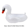 thumbnail image 2 of Soporte para Vasos de Bebidas Swan, PVC, Portátil, Decoración para Fiestas en Piscina (Cisne Blanco), 2 of 3