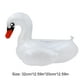 thumbnail image 2 of Soporte de vaso para bebidas de cisne, decoración portátil de PVC para fiesta en la piscina (cisne blanco), 2 of 4