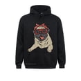 thumbnail image 2 of Bandana con lunares de Pug para amantes de los perros, regalo para mujeres, sudaderas únicas de moda nuevas, sudaderas con capucha para hombres, ropa para exteriores para el DÍA DE AÑO NUEVO, 2 of 5