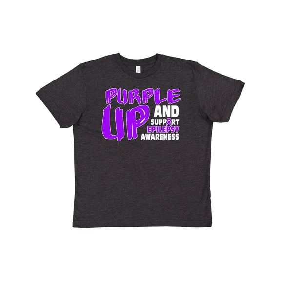 Inktastic Purple Up Epilepsy Youth T-Shirt