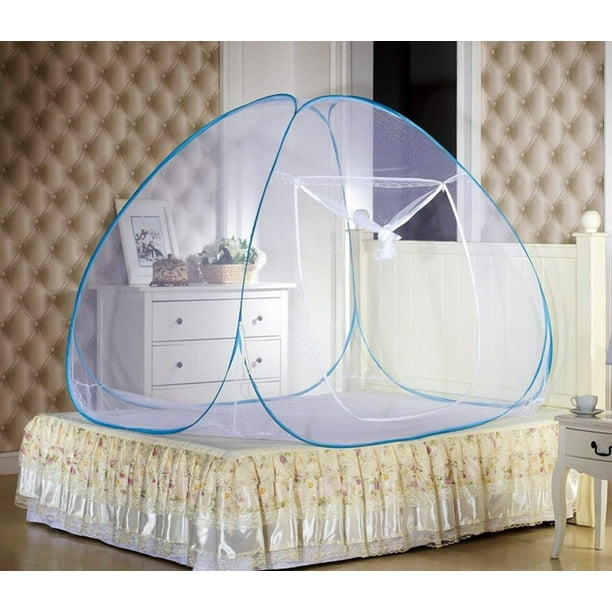 Yurt Mosquito Net, Pop Up Mosquito NET Tent Portable Travel Mosquito Nets  Foldable Single Door Mosquito Camping Curtain Storage Bag (Size : 150 *  200cm) 
