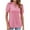 Pink Summer Tops for Women_c, variant on HAPIMO Women' Plus Size Casual Loose Solid Color V-Neck Tees Elegant Blouses Fashion Clothes Summer Tops for Women Flowy Dressy Tunic Khaki L