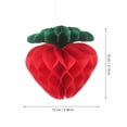 thumbnail image 2 of Raindrops 10pcs Red Paper Strawberry Honeycomb Balls for Party Decorations Perfect for Birthdays and Celebrations, 2 of 8