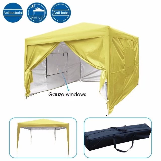 Upgraded Quictent 8x8 EZ Pop Up Canopy Gazebo Party Tent with Mesh Windows and Sidewalls... by ML