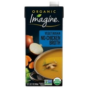 Imagine Foods Organic Vegetarian No-Chicken Broth 32 fl oz Pack of 3