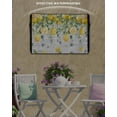 thumbnail image 2 of Yellow Lemon Outdoor TV Cover 60 to 65 inch Eucalyptus Leaf Watercolor Plant Wood Grain Waterproof Dustproof TV Covers for Outside with Zipper Remote Control Pocket Flat Screen Protectors, 2 of 7