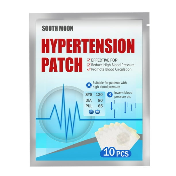 Parche de hipertensión SOUTH MOON SOUTH MOON, 10 Uds., parches para la hipertensión, extracto de hierbas, presión arterial más baja, promueven la circulación sanguínea, cuidado de la salud SOUTH MOON Parche de hipertensión
