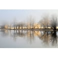 thumbnail image 2 of Bor 14x11 Gold Ornate Wood Framed with Double Matting Museum Art Print Titled - January Morning, 2 of 4