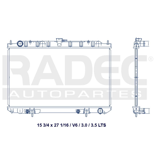Radiador de AGUA Polar I 35 2002 al 2004