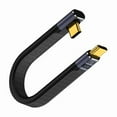 thumbnail image 1 of wonima11 Short USB C to USB C Cable 5inch, 90 Degree Right Angle Type C Cable 240W, Thunderbolt 4 USB 4.0 PD 3.1 Type C Cable for iPhone 15/14, MacBook, Galaxy S23, External SSD, Docking Station, 1 of 1
