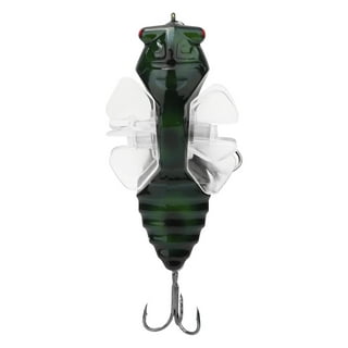 UDIYO 6.5g/5cm Lure Bait Treble Hook Noise Temptation Luminous Cicada  Dazzling Glow-in-the-dark Fake Lure Fishing Supplies 