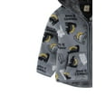 thumbnail image 3 of WIBACKER Little Boys Polar Fleece Jacket Hooded Kids Autumn Winter Long Sleeve Thick Warm Outerwear - Dinosaur, 3 of 6