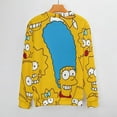 thumbnail image 3 of Simpsons Unisex Sweater Long Sleeve Fall Casual Crewneck Tops Pullover Active Streetwear Fashion Sweatshirt 2XL, 3 of 6