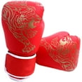 thumbnail image 1 of Gants de Boxe pour Enfants Sac de Frappe Kickboxing Muay Rouge 38x23cm, 1 of 8