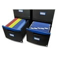 thumbnail image 1 of Storex 2-Drawer Filing Cabinet, Letter/Legal, Black/Blue, 1 of 2