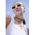 thumbnail image 3 of Gafas de Sol Ovaladas Retro de los 90 Laurinny para Mujer Blancas/Marrones, 3 of 8