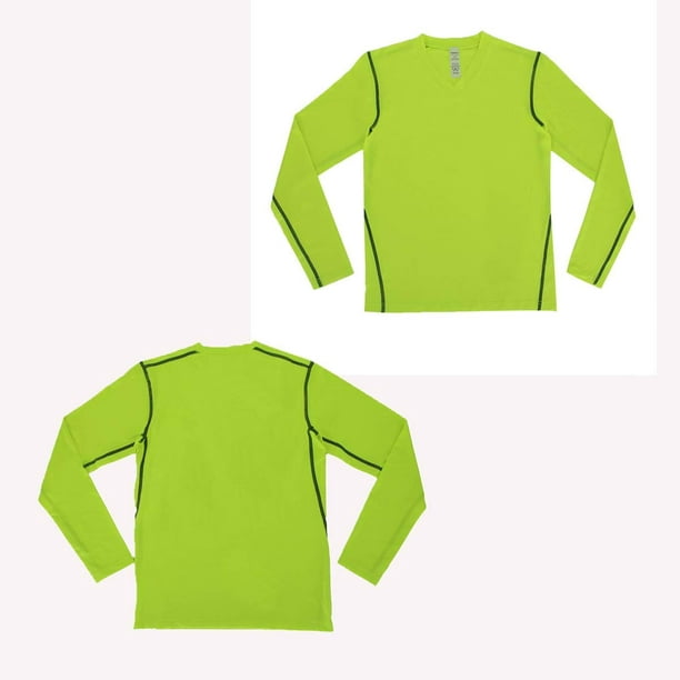 LANBAOSI Youth Boys Compression Shirt Long Sleeve Football Baseball  Undershirt for Unisex Quick Dry Sports Baselayer Size 5