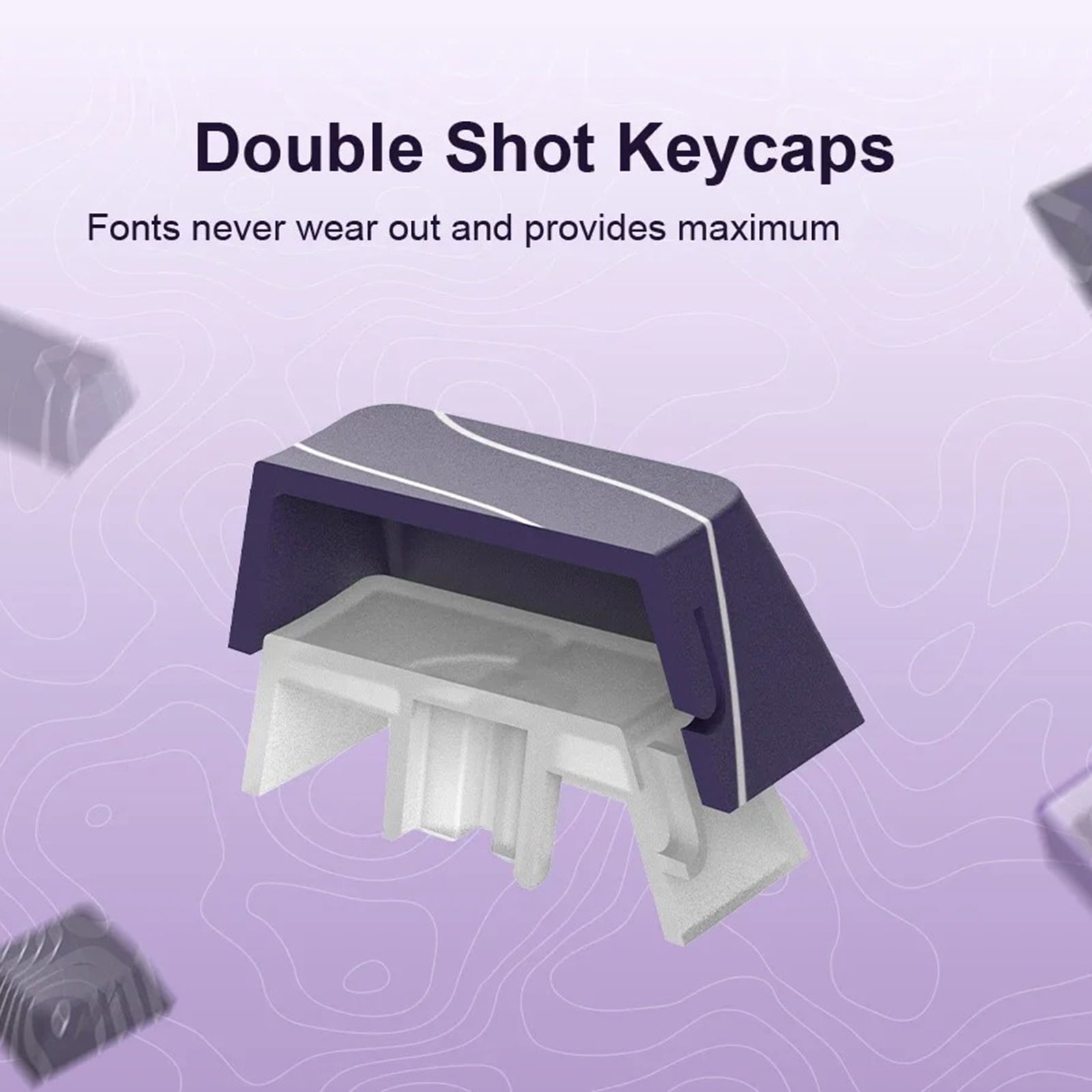 OEM Height Keycaps Contouring Lines Side Printing Mechanical Keyboards Color Optional