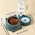 thumbnail image 4 of Comedero y Bebedero Automático para Mascotas, Sistema de Alimentación Integrado para Perros y Gatos, Sin Necesidad de Baterías ni Energía, Boca Inclinada,1set-Blue, 4 of 7